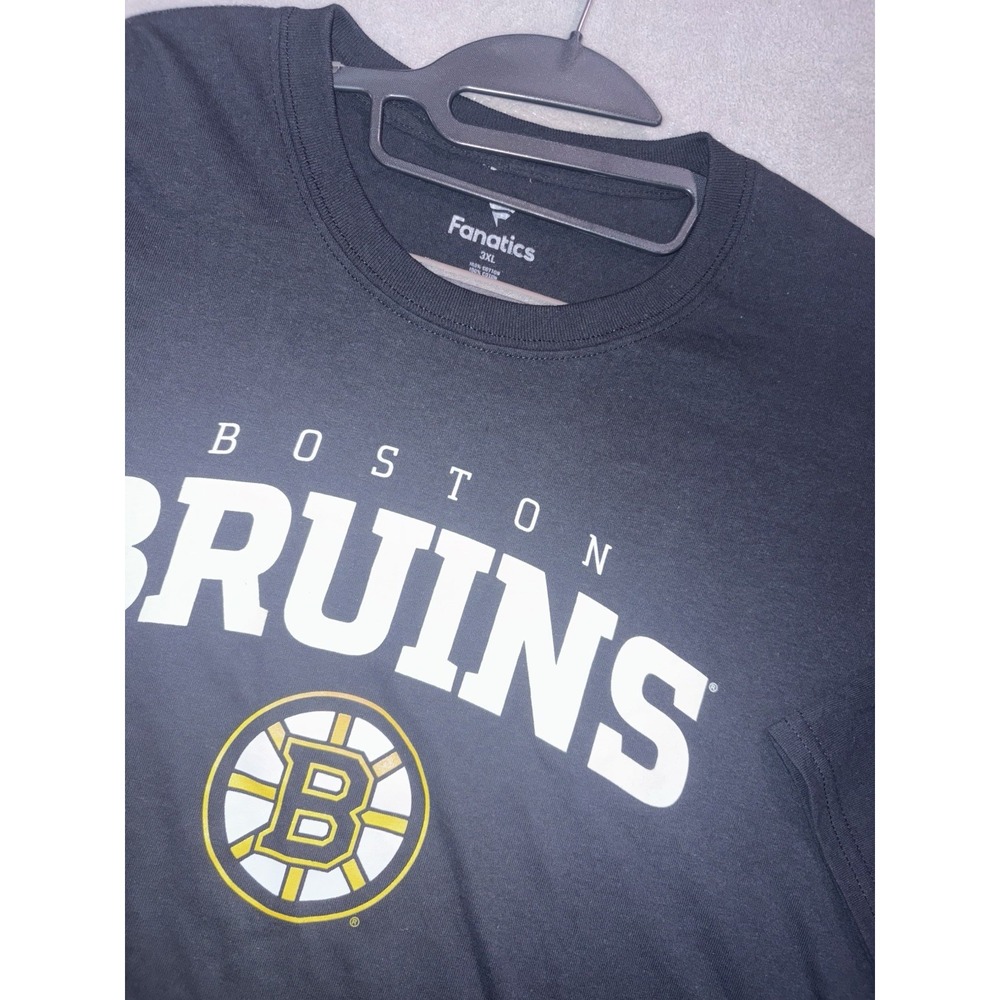 Boston Bruins T-Shirt 3XL 100% Cotton (Black) Fanatics‎ Fast Shipping! New w/Tag